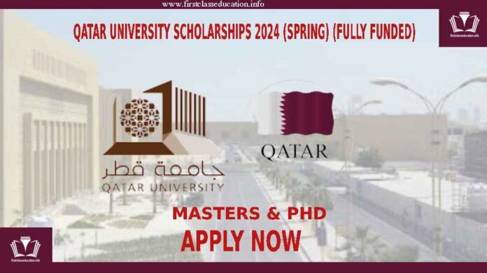 Qatar University Scholarships 2024 (Spring) (Fully Funded). The Qatar University (QU) has started accepting applications for the Spring 2024